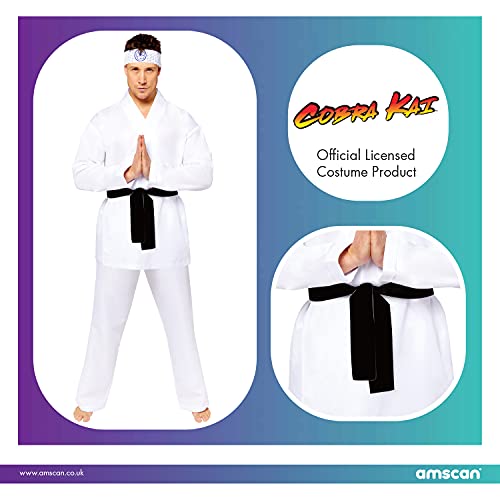 amscan Miyagi Do Karate Standard Disfraz, Blanco, Talla única para Hombre