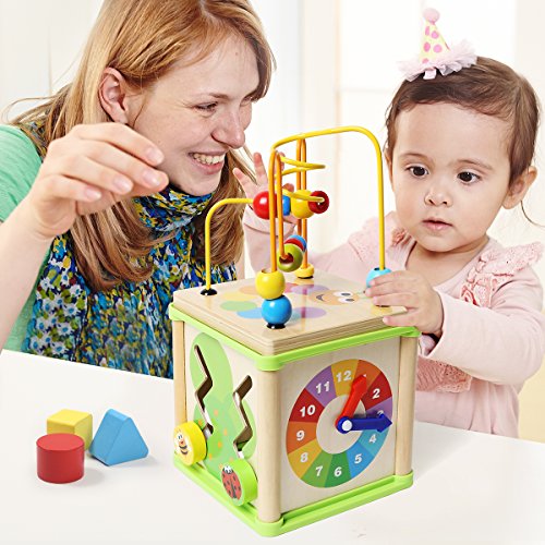 Andreu Toys Goge-Cubo de Actividad 5 en 1, Multicolor, 15.5 x 15.5 x 16 cm (Toys Service S.L TB15413)