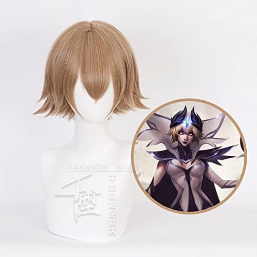 Anime the Deceiver LeBlanc Short Blonde Brown Cosplay Costume Wig Synthetic Wig Halloween Party Wigs