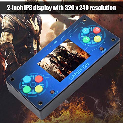 ASHATA Pantalla IPS de 2 Pulgadas Consola de Juegos 320x240 con Placa Base para Raspberry Pi Zero/Zero W/Zero WH, Consola de Juegos portátil Gamepad Kit Alimentado por una batería de Litio 14500