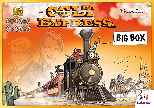 Asmodee Colt Express - Big Box, Juego Familiar, Juego de Estrategia, Alemán (LUDD0020)