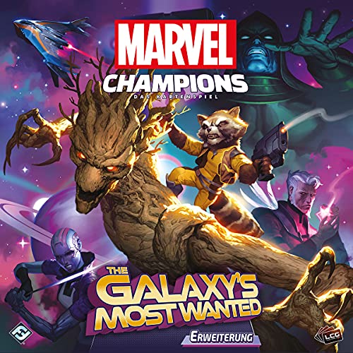 Asmodee Marvel Champions: El Juego de Cartas Galaxy's Most Wanted, campañas, construcción de Barras, alemán