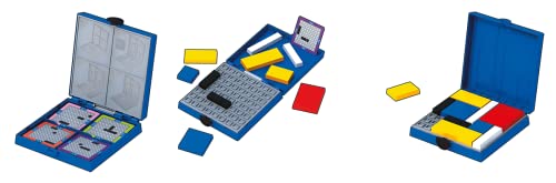 Asmodee - Mondrian Blocks: edición Azul, Juego Familiar, Juego de Rompecabezas, 1 Jugador, a Partir de 8 años, 10 Minutos de Tiempo de Juego, en alemán