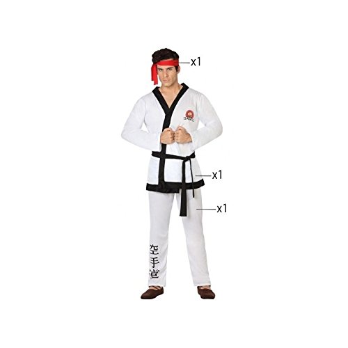 Atosa-26605 Disfraz Karate, color blanco, M-L (26605)