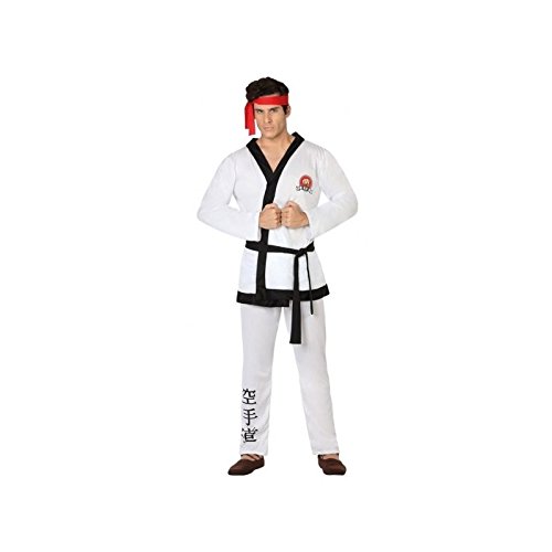 Atosa-26605 Disfraz Karate, color blanco, M-L (26605)