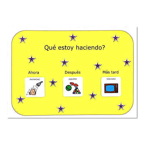 Autism Supplies & Developments- Plastic Visual Now Next Later Board (Español), Color surtido (Autism Supplies and Developments NNL_ES)