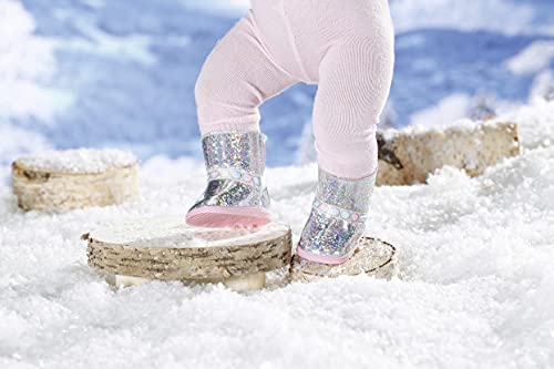 BABY born Botines de invierno para muñecas de 43 cm, Para manos pequeñas, Promueve la empatía y las habilidades sociales, Edad 3+ años, Incluye botas de suela rosa