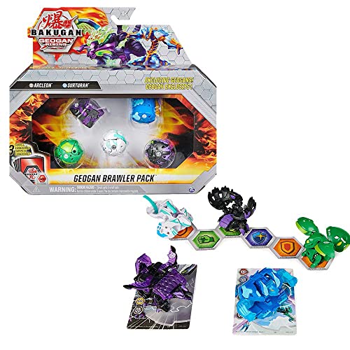 BAKUGAN Brawler Pack Selección | Conjunto de 5 Spinmaster | Geogan Rising, Bakugan:Surturan