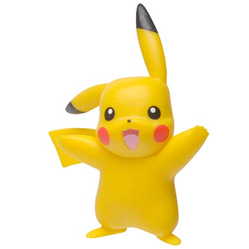 Bandai Pokémon-Pack de 2 Figuras de 3-5 cm, Pikachu & Ouistempo, WT97625