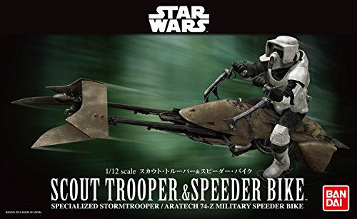 BANDAI Star Wars 1/12 Scout Trooper and Speeder Bike by