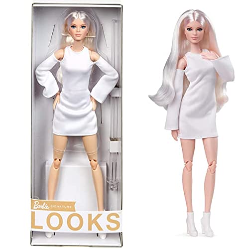 Barbie Movimiento sin límites Muñeca alta pelo rubio con accesorios de moda de juguete (Mattel GXB28)