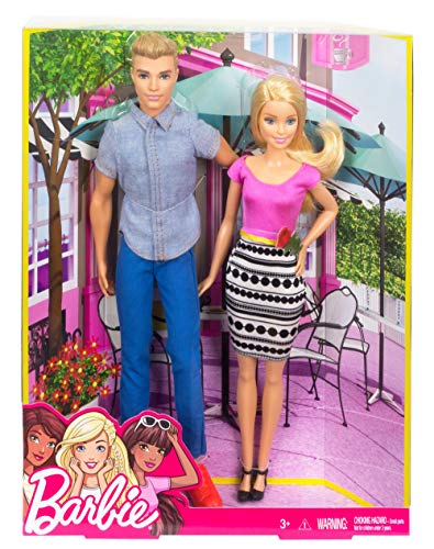 Barbie - Muñeco Ken y muñeca Barbie de paseo (Mattel DLH76)