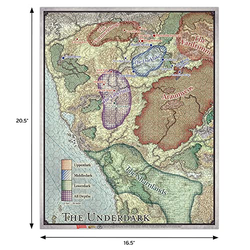 Battlefront Miniatures Dungeons & Dragons Out of The Abyss Map Set- Maps of The Underdark