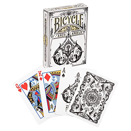 Bicycle Archangels Baraja Premium para coleccionistas, Magia y cardistry. Ilustraciones realizadas a Mano. Tamaño Poker Standar 62,5 x 88 mm.