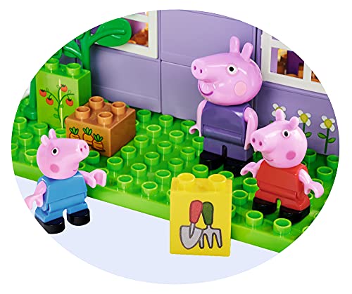 BIG Spielwarenfabrik- Big-Bloxx Peppa Pig Grandparents House - Juego de construcción (86 Piezas, para niños a Partir de 18 Meses) (800057153)