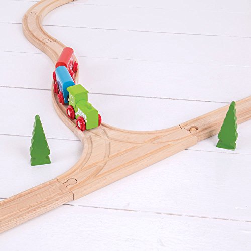 Bigjigs Rail Intersecci?n en T (Paquete de 2)