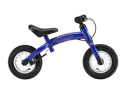 BIKESTAR 2-en-1 Bicicleta sin Pedales para niños y niñas 2-3 años | Bici con Ruedas de 10" Edición Sport | Azul