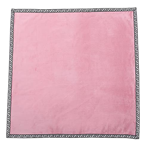 BLESSUME Altar Tarot - Mantel de terciopelo con funda para tarot, color rosa