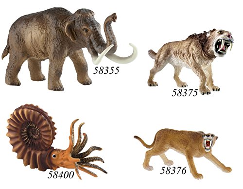 Bullyland 58375-Figura de Juego, Tigre de Dientes de Sable, Aprox. 10 cm de Altura, Figura Pintada a Mano, sin PVC, para Que los niños jueguen de Forma imaginativa, Color Colorido (Bullyworld 58375)