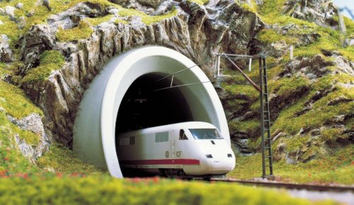 Busch 7020 Ice - Boca del túnel para Trenes de Alta Velocidad HO [Importado de Alemania]