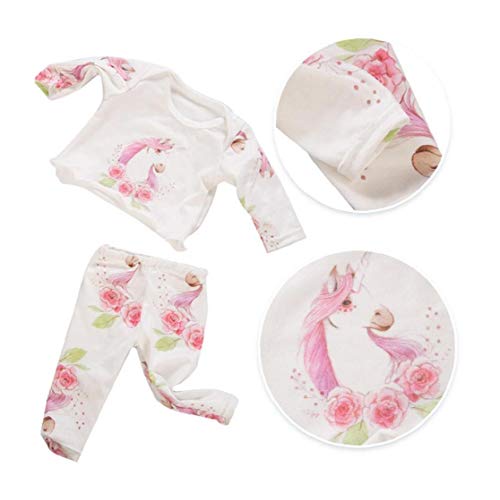 Buty Muñeca Traje Pijama de 18 Pulgadas muñeca de niña Caballo temático Pijamas Moda Muñecas Ropa de Vestir Mini muñeca del Equipo Ocasional Pijamas Juguetes para niños