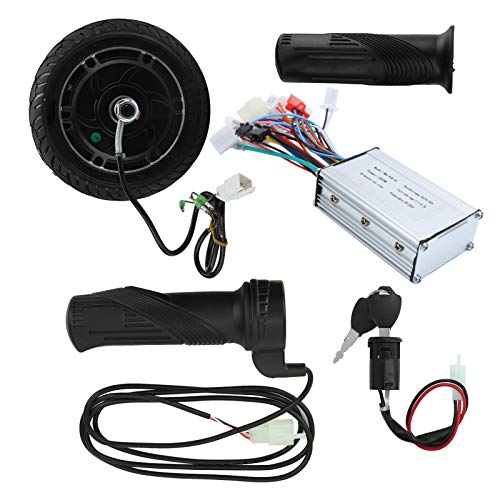 BuyWeek - Kit de Motor de Cubo sin escobillas para Rueda de Metal para Patinete eléctrico, 24 V, 350 W, 8 Pulgadas, Juego de Accesorios de conversión para Patinete eléctrico