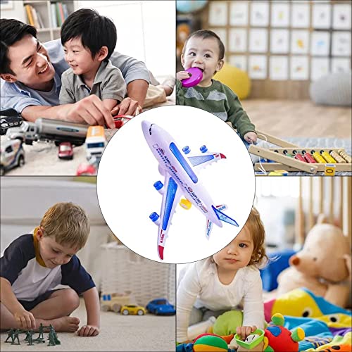 CandyT Modelo de avión Multicolor ABS Plástico Divertido Led Flare Luces Flash Avión Juguete Sonido Pasajero Avión Iluminación Niños Juguetes