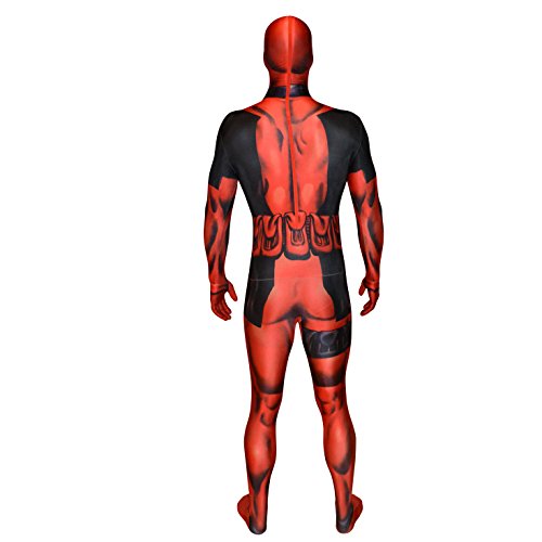 Carnaval Disfraz cómics de superhéroes vestidor Deadpool Morphsuit - adultos