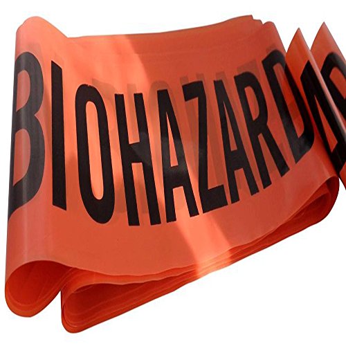 Cinta de Barrera: Caution Biohazard (10m),(En Inglés).