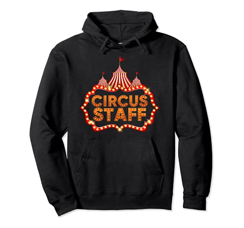 Circus Staff Disfraz Carnaval Personal de Circo Hombre Mujer Sudadera con Capucha