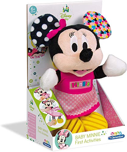 Clementoni - Baby Minnie Peluche Texturas - peluche Disney para bebés a partir de 6 meses (17164)