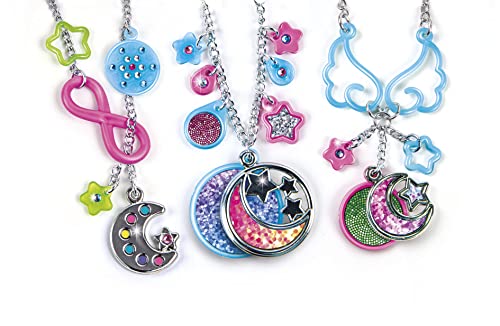 Clementoni - Crazy Chic - 18584 - My Moonlight Pendants, juego pulseras y abalorios infantil, a partir de 7 años (18584)