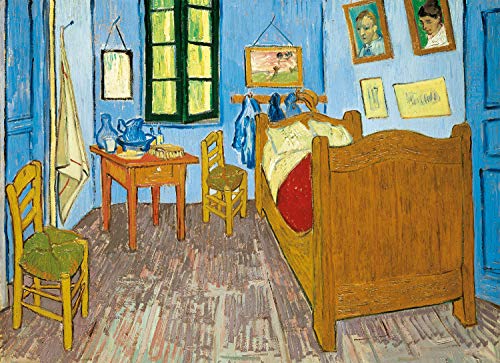 Clementoni - Puzzle 1000 piezas cuadro La habitación de Arlés, Van Gogh, Colección museos puzzle adulto de cuadros ( 39616 )