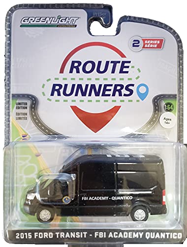 Collectibles Greenlight 53020-B Route Runners Series 2 - Quantico - 2015 Transit Van FBI Academy Quantico Escala 1/64