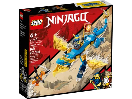 Collectix Lego Set Ninjago Jays Donnerdrache EVO 71760 + Zanes Power-Up Mech EVO 71761, para niños a partir de 6 años