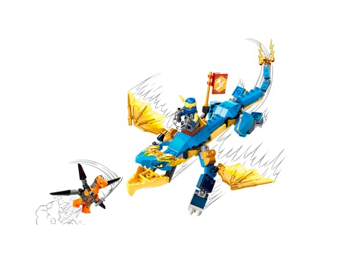 Collectix Lego Set Ninjago Jays Donnerdrache EVO 71760 + Zanes Power-Up Mech EVO 71761, para niños a partir de 6 años