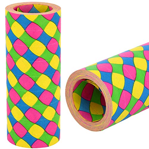 com-four® Rollos de serpentinas 4X XXL, Extra Largos como decoración de Fiesta para cumpleaños - Serpientes de Papel para la víspera de Año Nuevo - 15 m, 9 Rollos Extra Anchos 14 mm (4 Piezas - XXL)