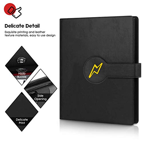 Cpano Card Holder Book Estuche para Pokemon Trading Carsd/Yugioh Cards, Tiene Capacidad para hasta 396 Tarjetas. Carpeta de álbum de Titular Compatible con 22 páginas Premium de 18 Bolsillos (Negro)