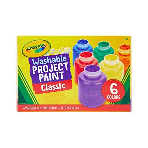 CRAYOLA - Pintura Lavable para niños (6 Botes)