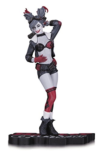 DC Comics APR160452 Harley Quinn Estatua roja Blanca y Negra