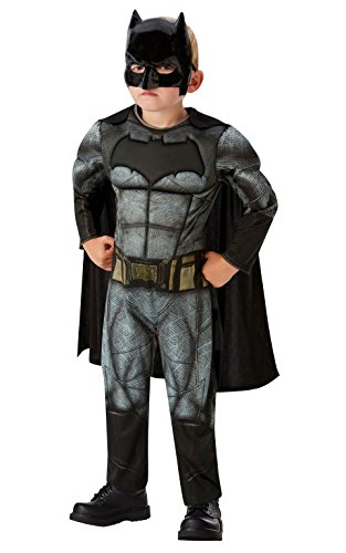 DC Comics - Disfraz de Batman Deluxe para niños, Justice League, 7-8 años (Rubies 640809-L)