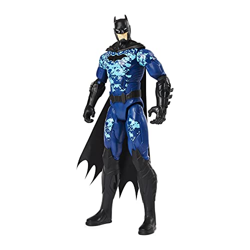 dc comics Inch Tactical Action (Blue Suit), for Kids Aged 3 and up Batman 12" Bat-Tech Figura de acción táctica (Traje Azul), para niños de 3 años en adelante, Color (Spin Master 6060343)