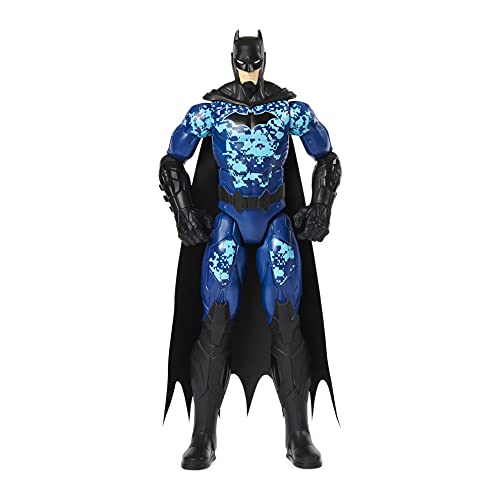 dc comics Inch Tactical Action (Blue Suit), for Kids Aged 3 and up Batman 12" Bat-Tech Figura de acción táctica (Traje Azul), para niños de 3 años en adelante, Color (Spin Master 6060343)