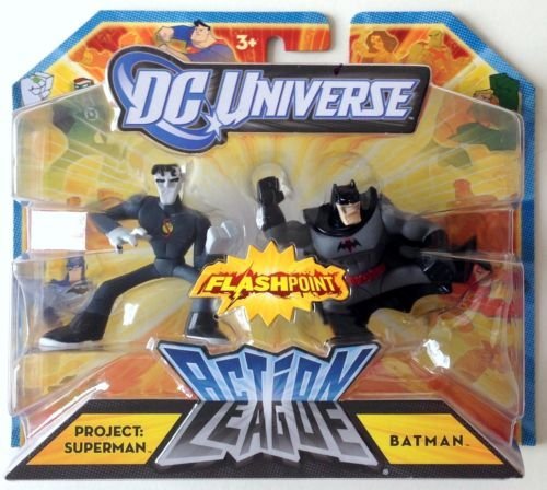 DC Universe Action League FLASHPOINT Mini Figure 2Pack Project Superman Batman