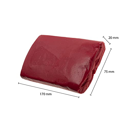 Dekora - Fondant Rojo | Pasta de Fondant para Tartas - Cobertura para Bizcochos, Tartas, Pasteles, Magdalenas o Cupcakes con el que Poder Hacer Todo Tipo de Decoraciones - 250 gr