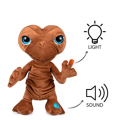 Desconocido E.T. El Extraterrestre, Peluche Español con luz y Sonido 25cm (10"), en Expositor