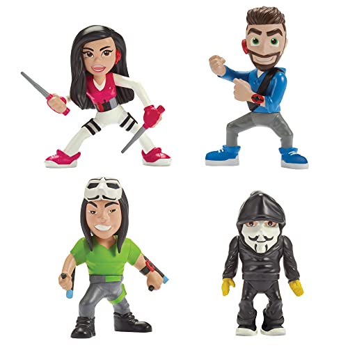 Desconocido Paquete DE 4 Figura Spy Ninjas (PZ FUNF/VY/Daniel/Melvin)