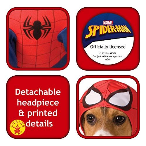 Disfraz para mascota - Spiderman superhéroe, perro talla L