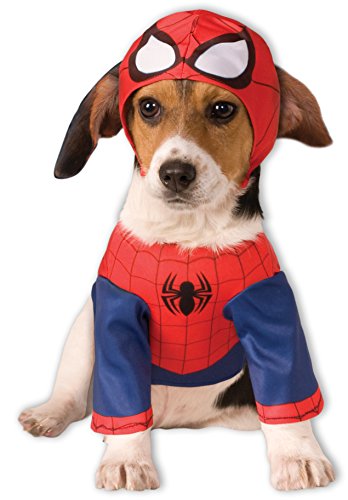 Disfraz para mascota - Spiderman superhéroe, perro talla L