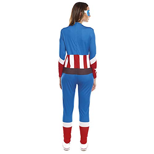 Disfraz Superheroína Star Girl Mujer【Tallas Adulto S a L】[Talla S] | Disfraces Mujer Superhéroes Carnaval Halloween Regalos Chicas Cosplay Cómics